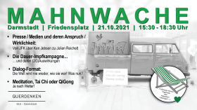 Mahnwache 21.10.21 DARMSTADT - für eine #diskriminierungsfreiegesellschaft by Querdenken-615 (Darmstadt)
