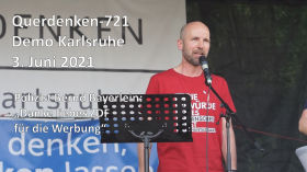 Polizist Bernd Bayerlein "Danke liebes ZDF für die Werbung" 3. Juni 2021 Demo Karlsruhe by Querdenken-713 (Heilbronn)