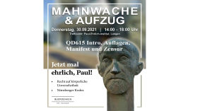 Mahnwache vor dem Paul-Ehrlich-Institut - QD615 Intro, Auflagen, Manifest und Zensur by Querdenken-615 (Darmstadt)