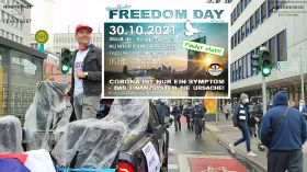FreedomDay FFM 30.10.21 - aus 6h mach 3h ... incl. Bonus-After-Demo-Programm ❤️ ❤️ ❤️ by Querdenken-615 (Darmstadt)