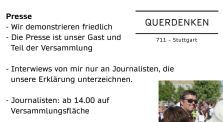 Info zur Demo 7. Mahnwache Grundgesetz / 09.05.2020 by Demos (QUERDENKEN-711)