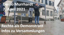 Alexander Staengle zu Rechten als Demonstrant auf Versammlungen 7. April 2021 Demo Murrhardt by Querdenken-713 (Heilbronn)