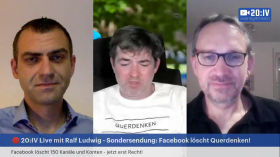 🔴 20:IV Live - Sondersendung mit Ralf Ludwig - Special zur Löschung von Querdenken auf Facebook, 17.09.2021 by zwanzig4.media