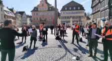 Deutschland zeig Dein Gesicht - auf der Demo von "Horn For Hope" in Schwäbisch Gmünd am 28.03.2021 by Querdenken7171 (Schwäbisch Gmünd)