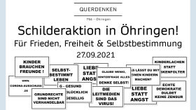 Schilderaktion in Öhringen am 27.09.2021! | Für Frieden, Freiheit & Selbstbestimmung! by Querdenken-794 (Öhringen)