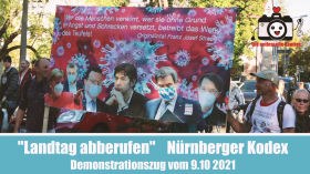 Nürnberger Kodex & Volkbegehren Bayern - Aufzug aus dem Blickwinkel der "Entfesselten Kamera"  (Re-Upload) by Querdenken-615 (Darmstadt)