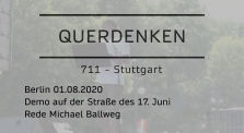 Re-Upload | Michael Ballweg | Berlin 01.08.2020 | Straße des 17. Juni by Demos (QUERDENKEN-711)