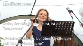 Logopädin Sonja "6-fache Todesrate bei über 80-jährigen seit Corona Kampagne" 20. Juni 2021 Demo Buchen by Querdenken-713 (Heilbronn)