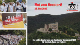 Hambacher Schloss - 29.05.2022 | Der größte Spaziergang für Einigkeit, Recht und Freiheit seit 1832 by News & Infos