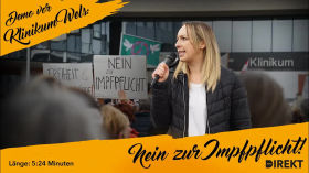 "Nein zur Impfpflicht": Demo der Pflegekräfte vor dem Klinikum Wels! | info-DIREKT Magazin by News & Infos