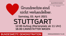 Stuttgart 03.04.2021 | Grundrechte sind nicht verhandelbar | LIVE-Übertragung Cannstatter Wasen by Live-Streams von unseren Demos