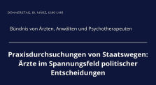 Pressekonferenz - Bündnis von Ärzten, Anwälten und Psychotherapeuten by News & Infos