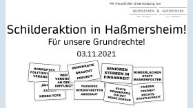 Schilderaktion in Haßmersheim am 03.11.2021! | Für unsere Grundrechte! by Querdenken-794 (Öhringen)