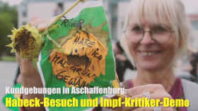 Kundgebungen Aschaffenburg: Habeck-Besuch & Impf-Kritiker-Demo mit der  Entfesselten Kamera (Re-Upload) by Querdenken-615 (Darmstadt)