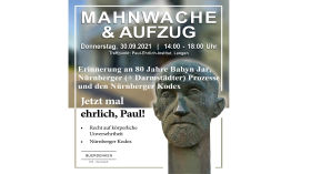 Mahnwache vor dem Paul-Ehrlich-Institut - Erinnerung an Babyn Jahr und den Nürnberger Kodex by Querdenken-615 (Darmstadt)
