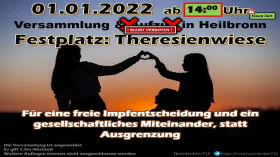 Impressionen Demo HN 1.1.2022 by Querdenken-713 (Heilbronn)